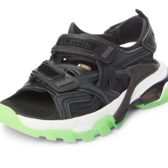 Balenciaga  Sandal Strap Clears Track Sandals Bl/Wh/FLGR 43 NWT (Floor S… - Picture 1 of 5